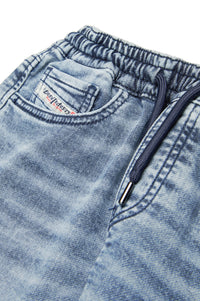 Washed denim trousers - Denim