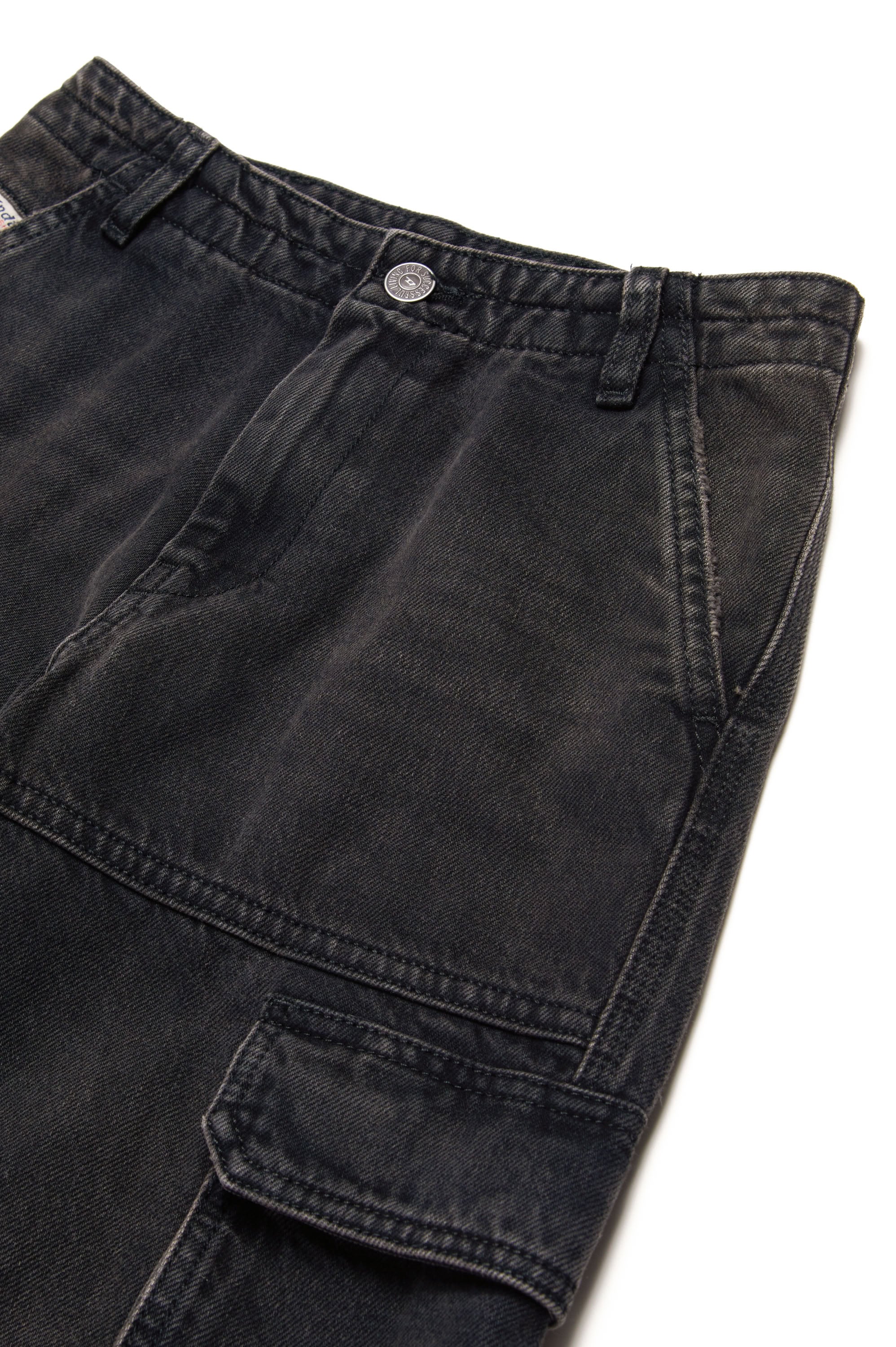 Straight-leg denim trousers - Denim Nero