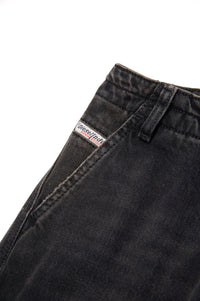 Straight-leg denim trousers - Denim Nero