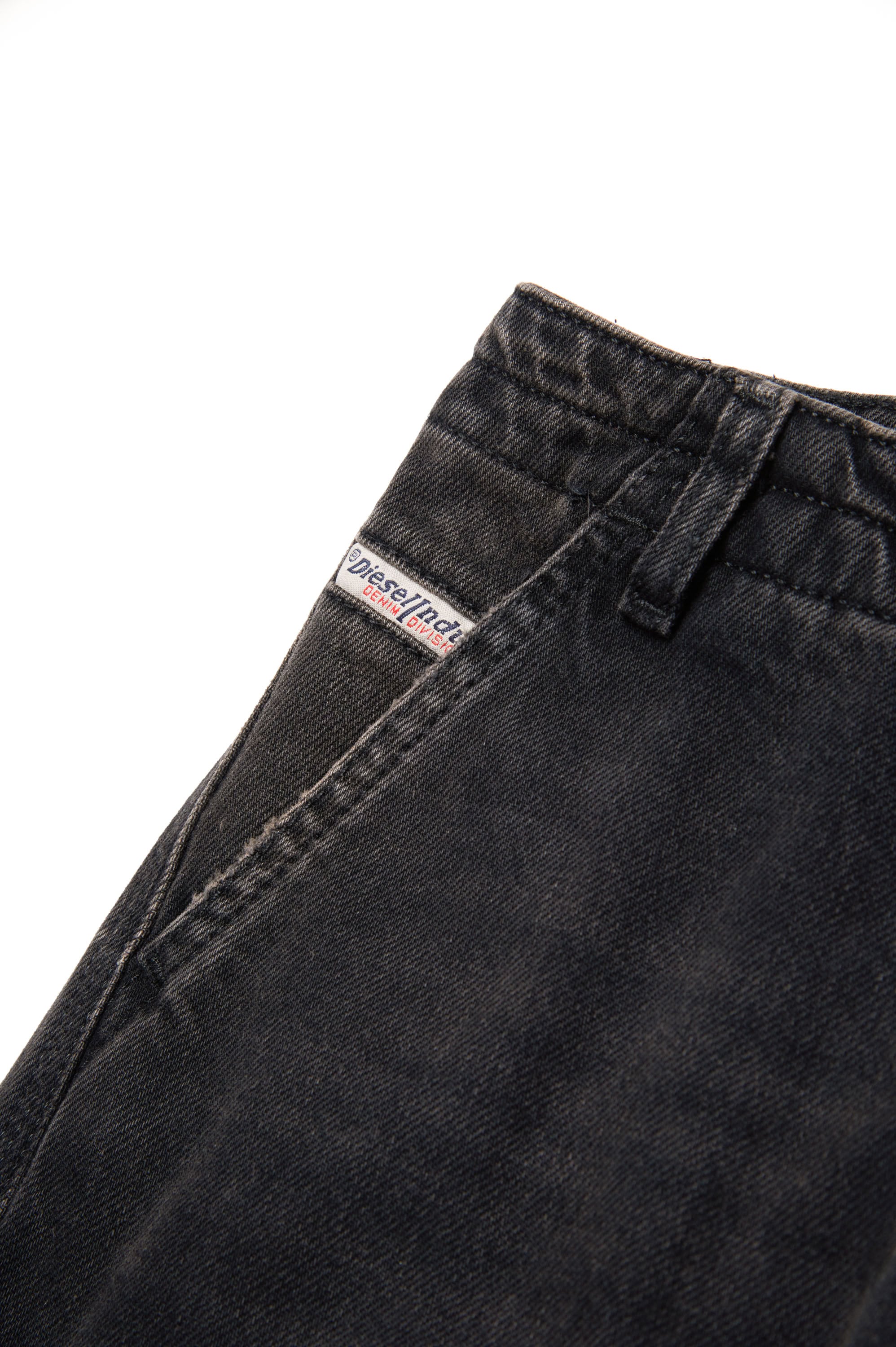 Straight-leg denim trousers - Denim Nero