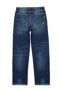 Pantalon délavé en denim - Denim