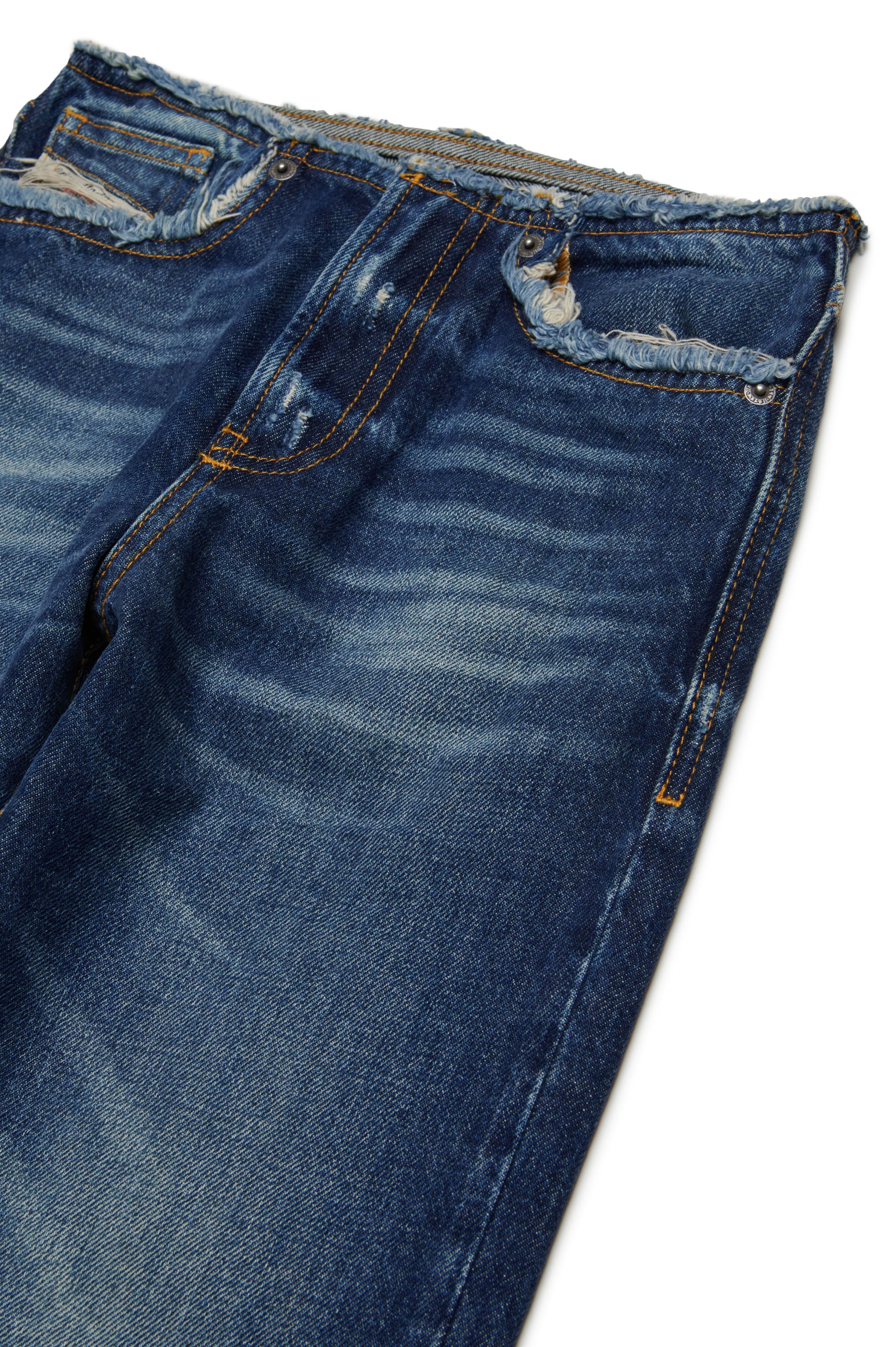 Pantalon délavé en denim - Denim