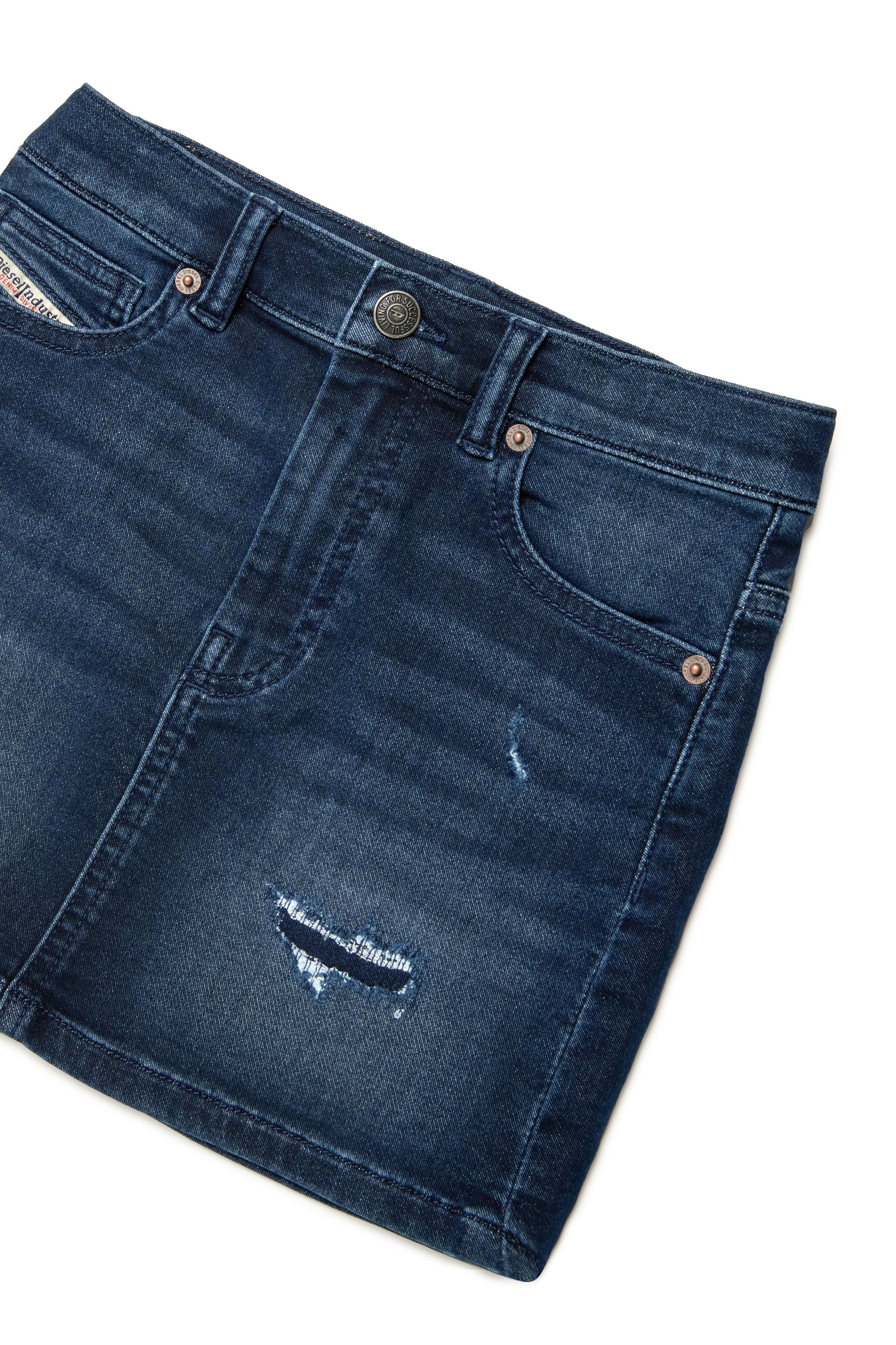 Jupe délavée en denim - Denim