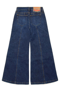 Washed denim trousers - Denim
