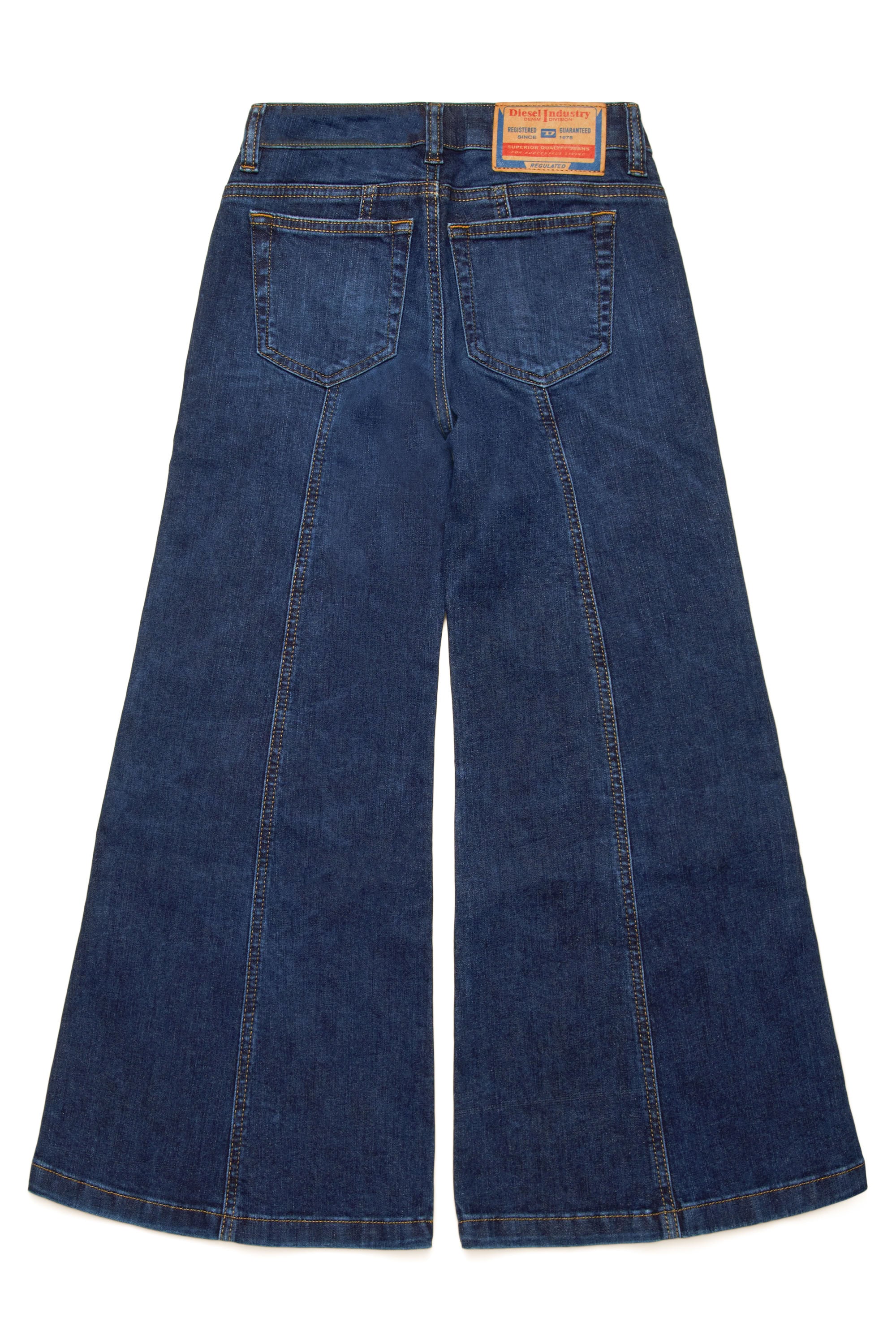 Washed denim trousers - Denim