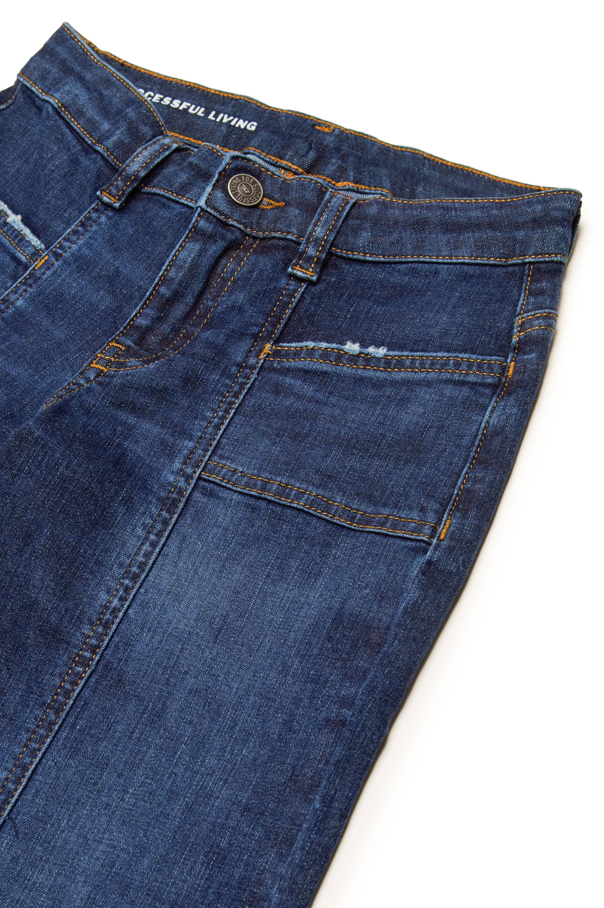 Washed denim trousers - Denim