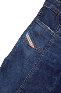 Washed denim trousers - Denim