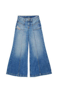 Washed denim trousers - Denim