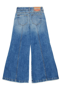 Washed denim trousers - Denim