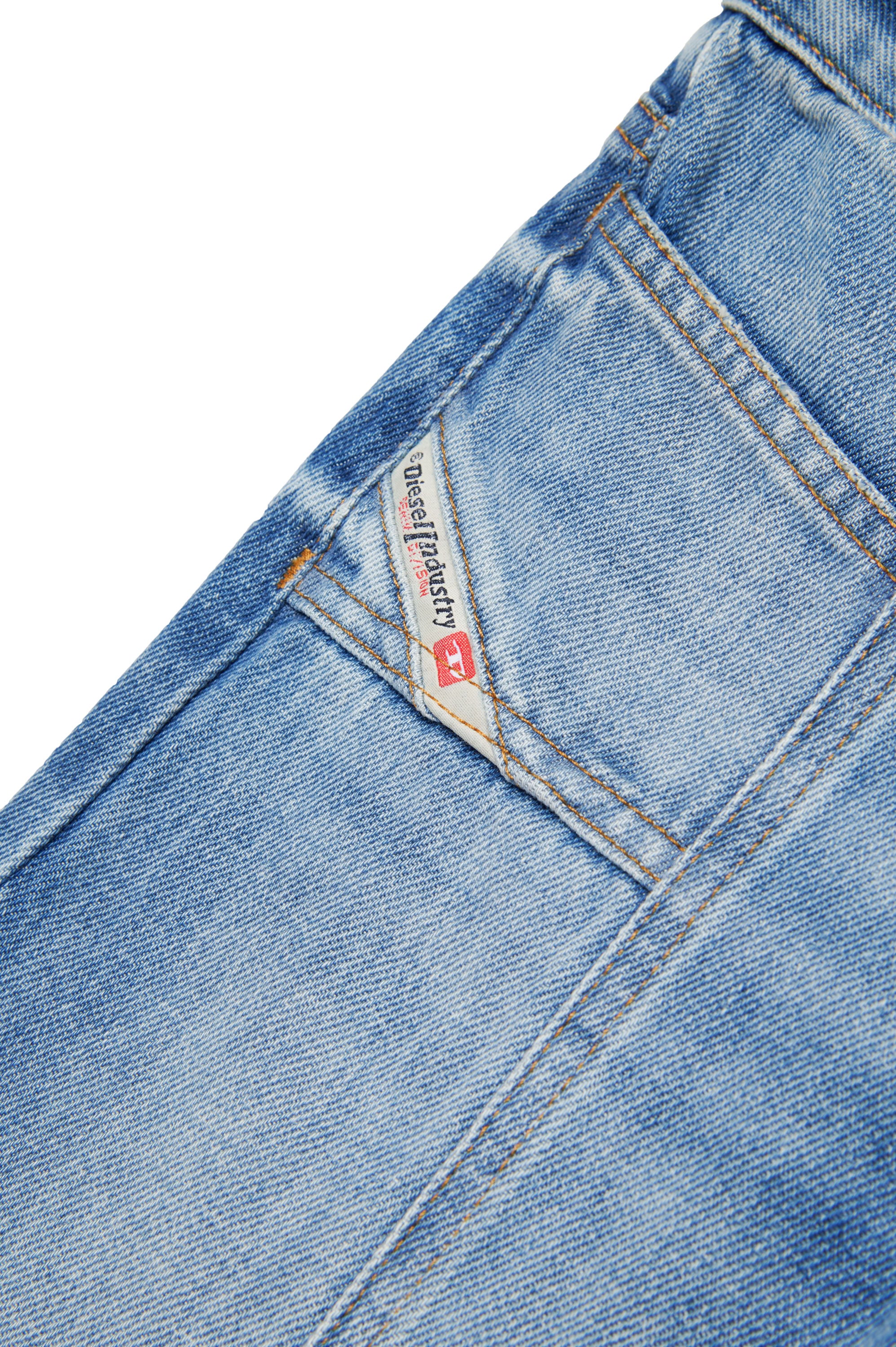 Washed denim trousers - Denim