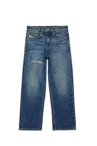 Pantalon délavé en denim - Denim