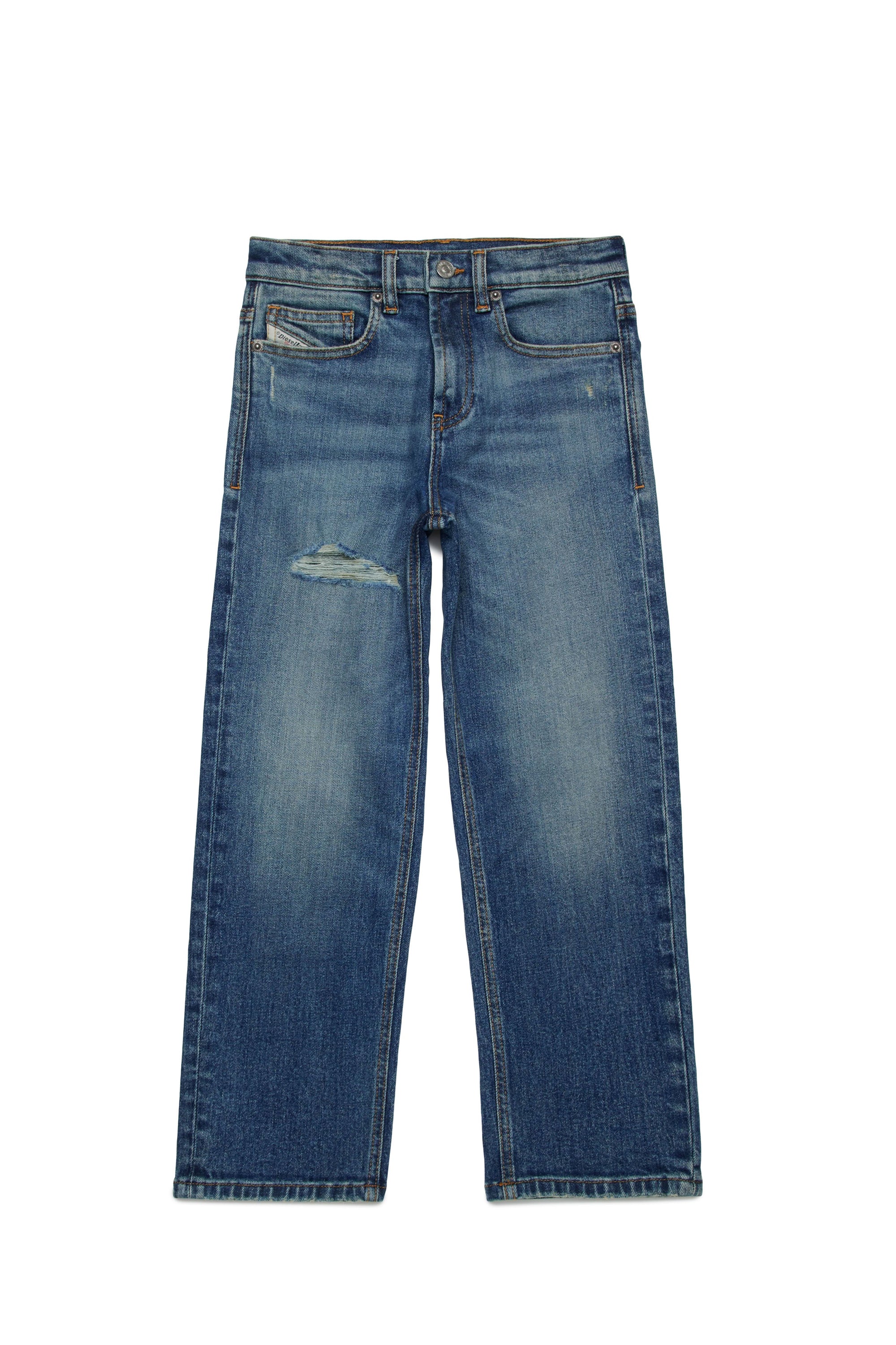 Pantalon délavé en denim - Denim
