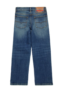 Pantalon délavé en denim - Denim