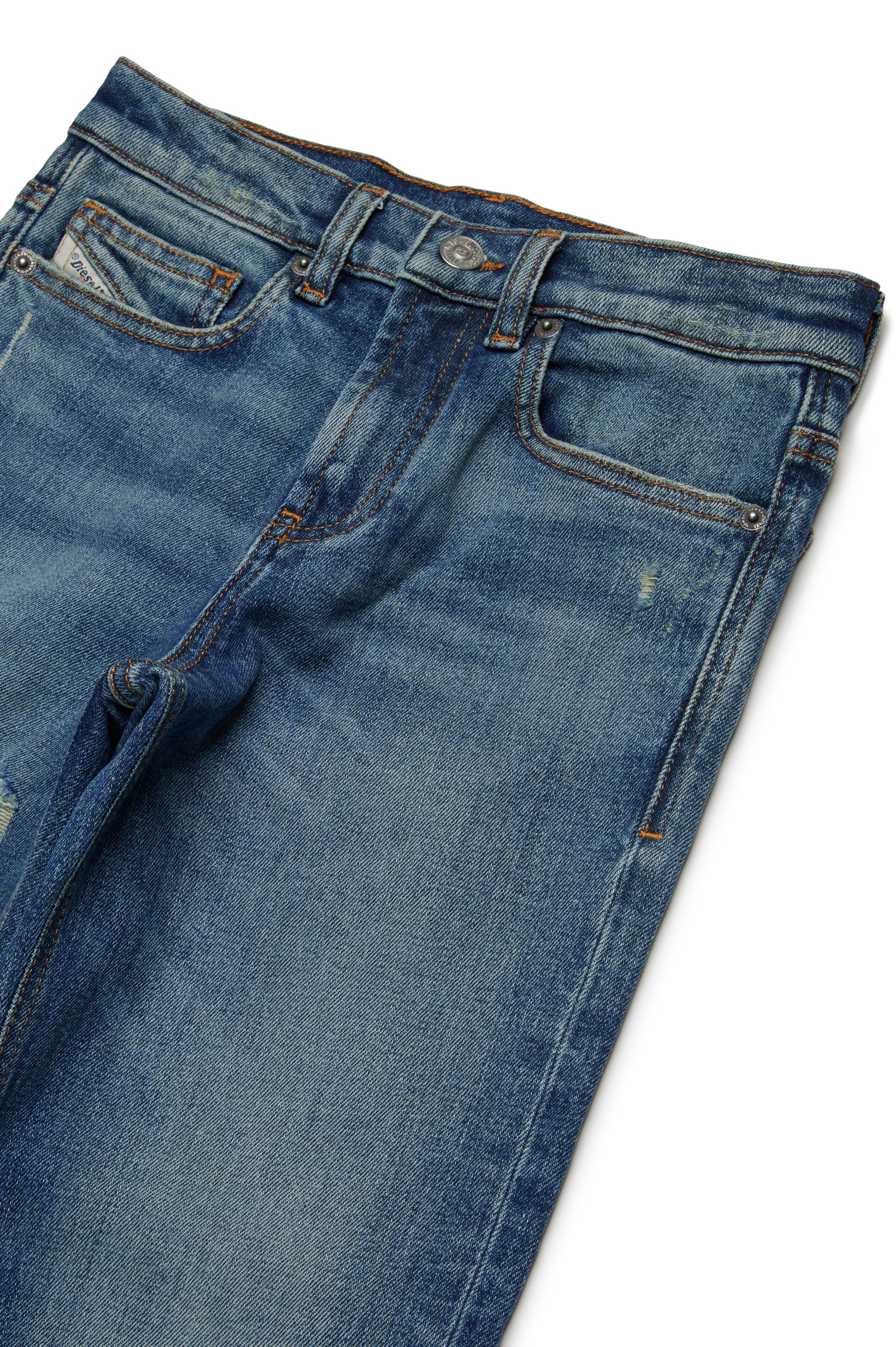 Pantalon délavé en denim - Denim