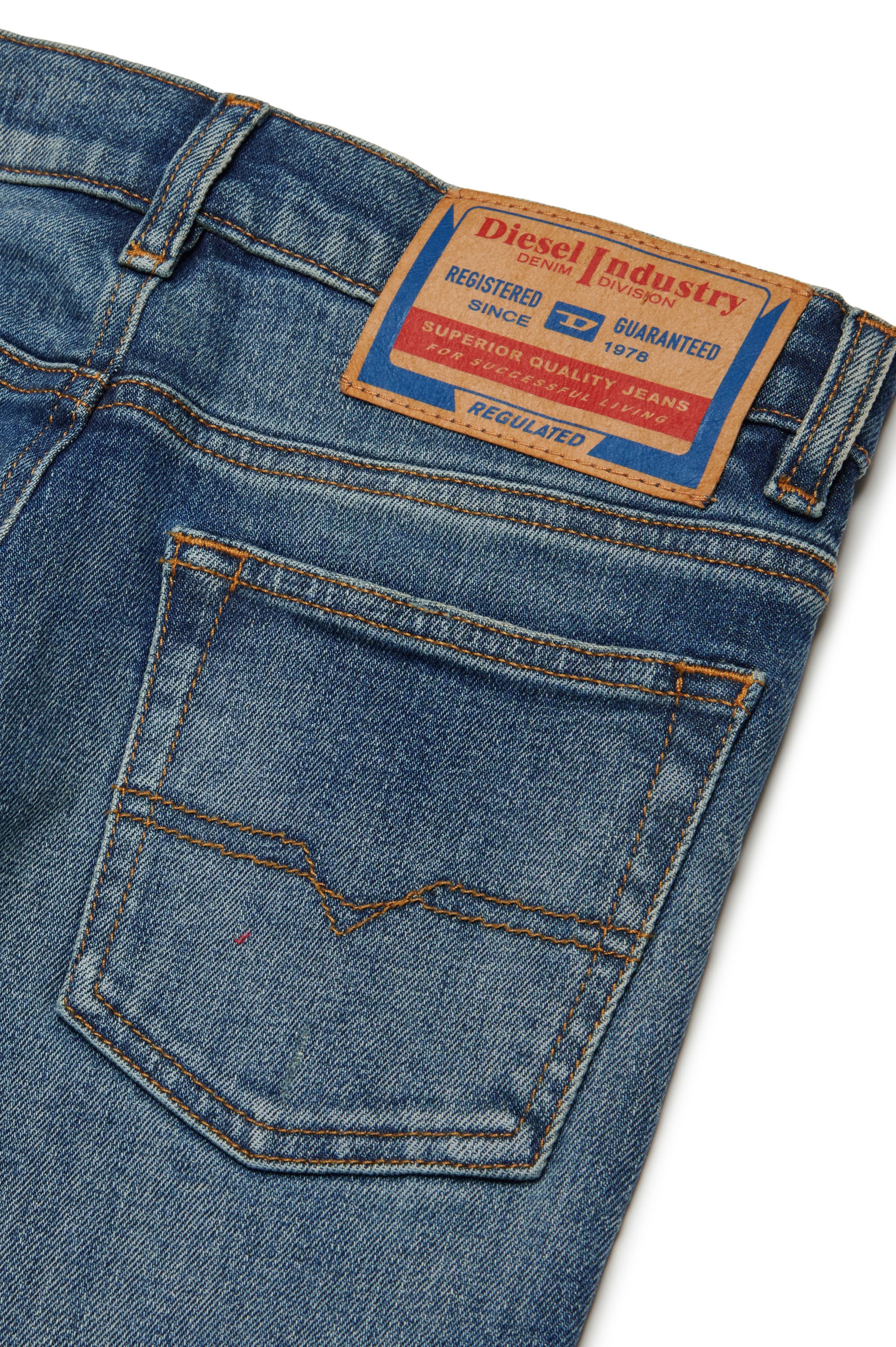 Pantalon délavé en denim - Denim