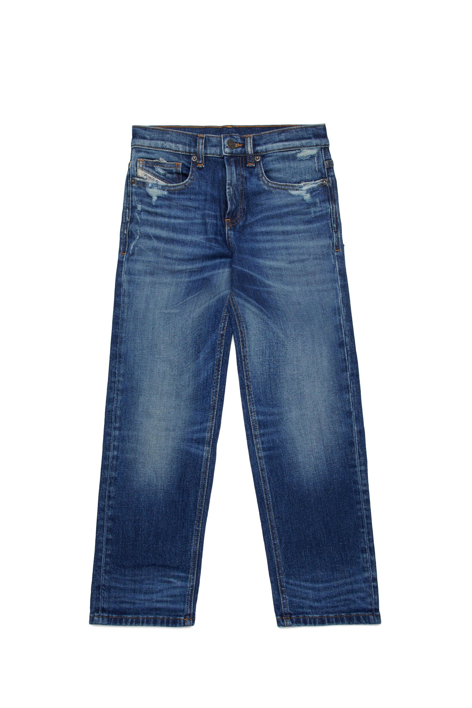 Pantalon délavé en denim - Denim