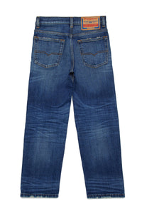 Pantalon délavé en denim - Denim
