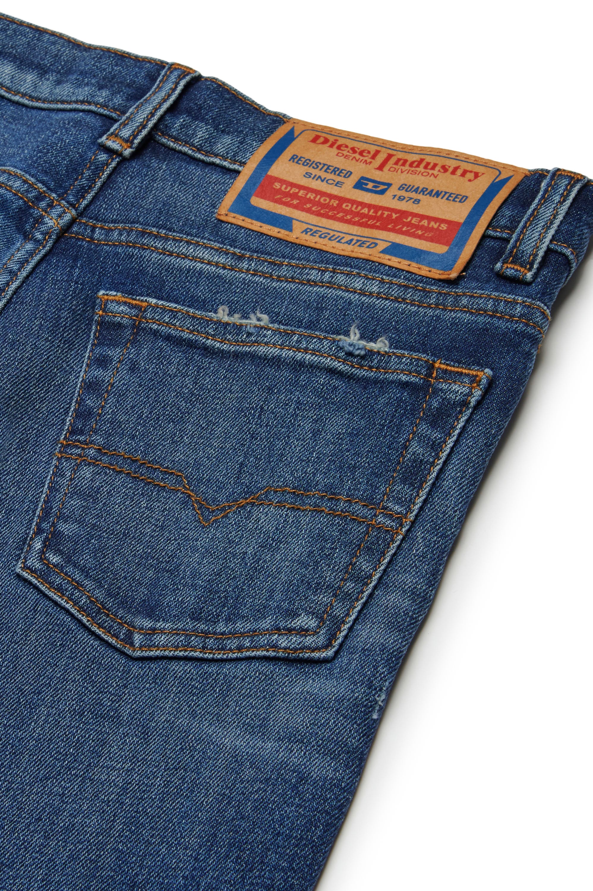 Pantalon délavé en denim - Denim