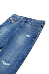 Pantalon délavé en denim - Denim