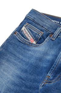Pantalon délavé en denim - Denim