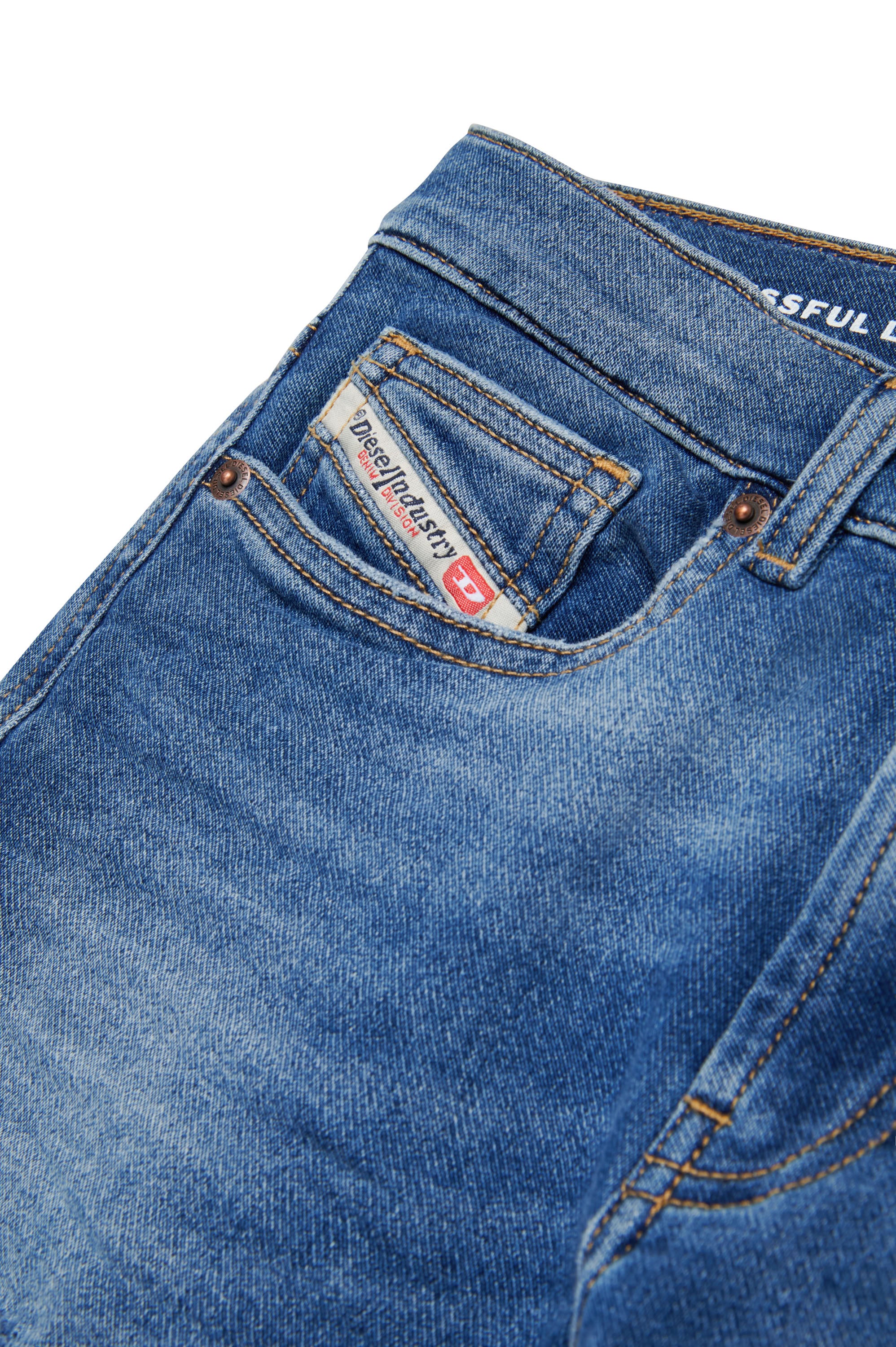 Pantalon délavé en denim - Denim