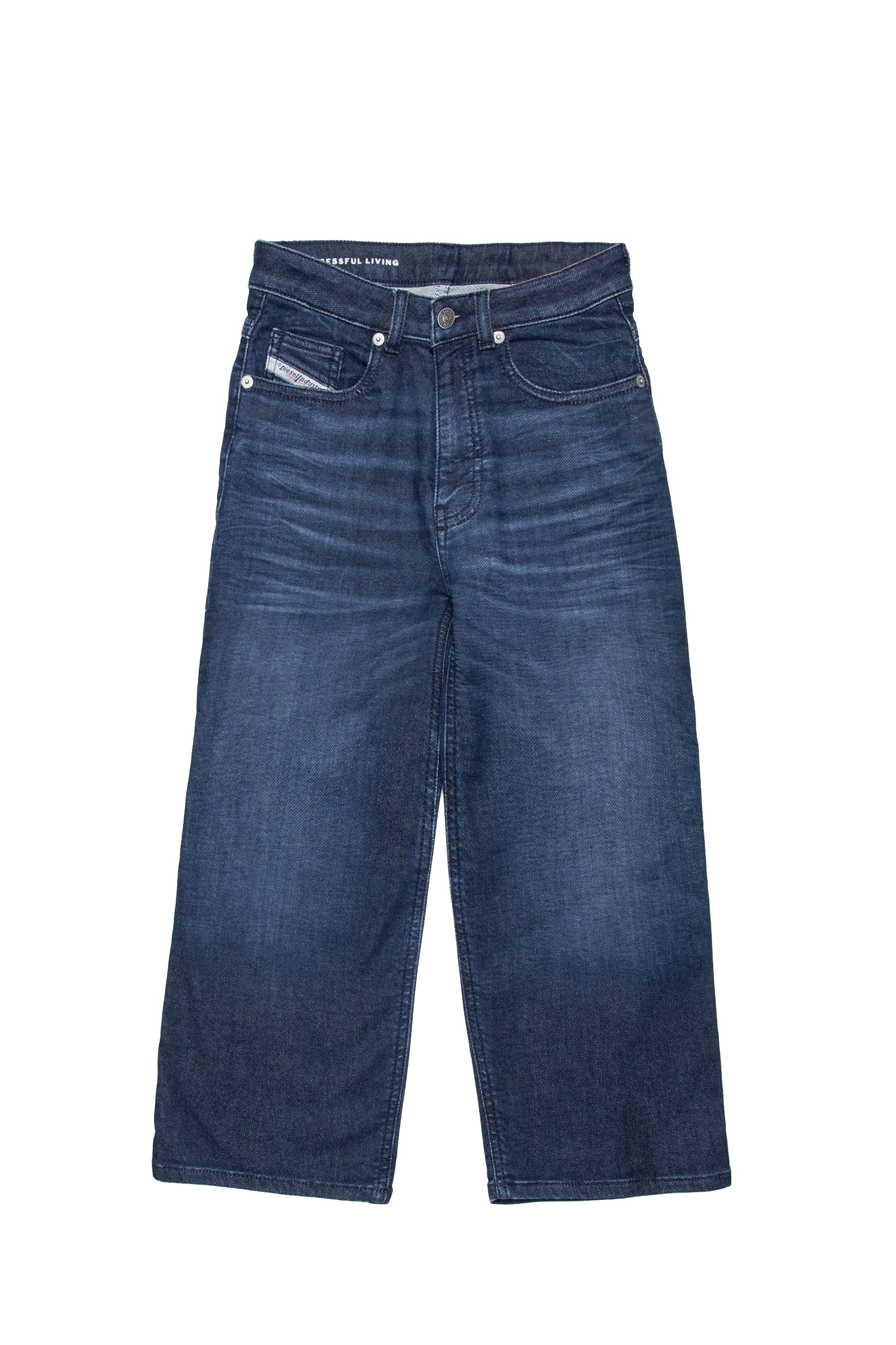 Washed denim trousers - Denim