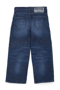 Washed denim trousers - Denim