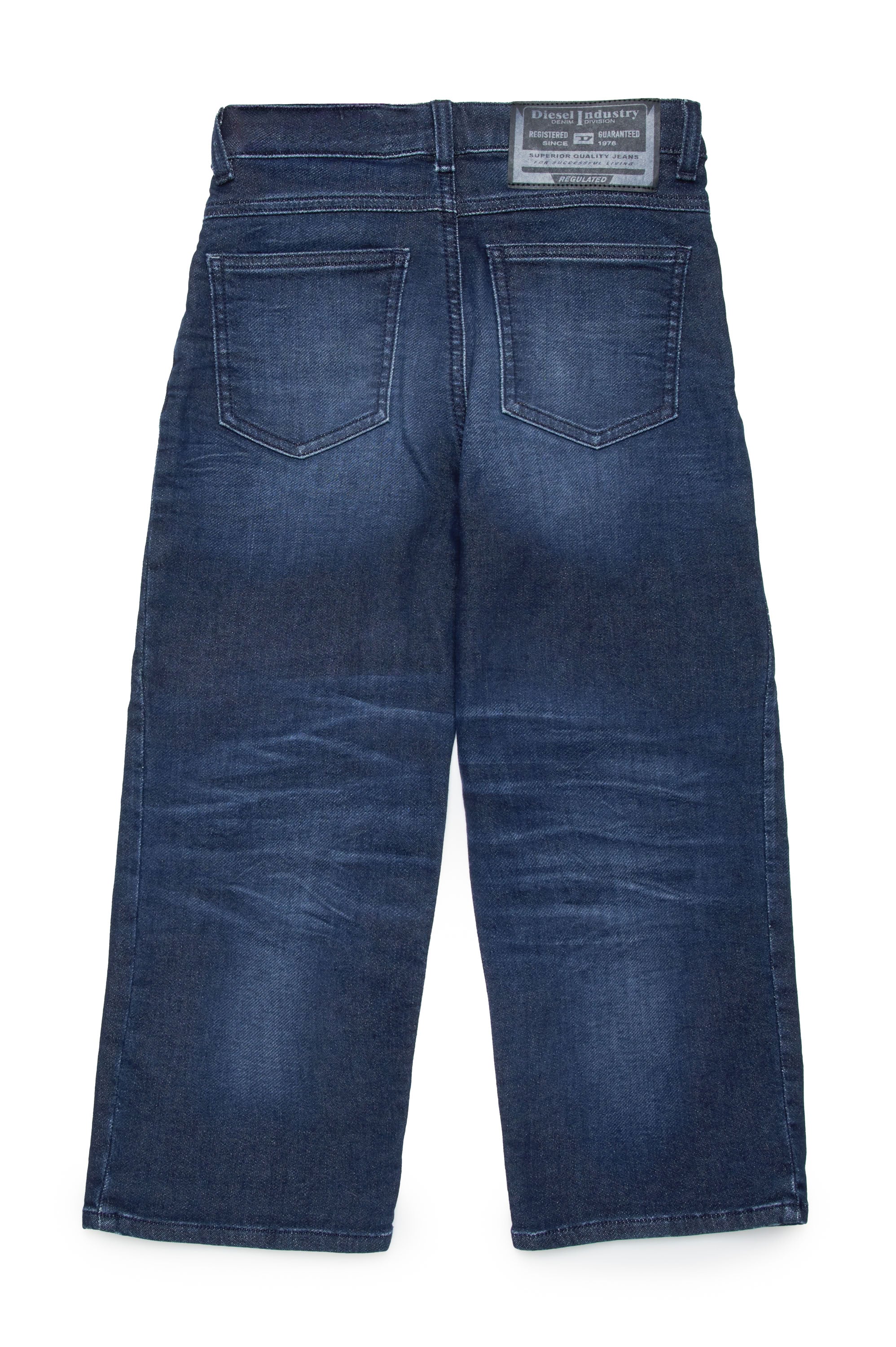 Washed denim trousers - Denim