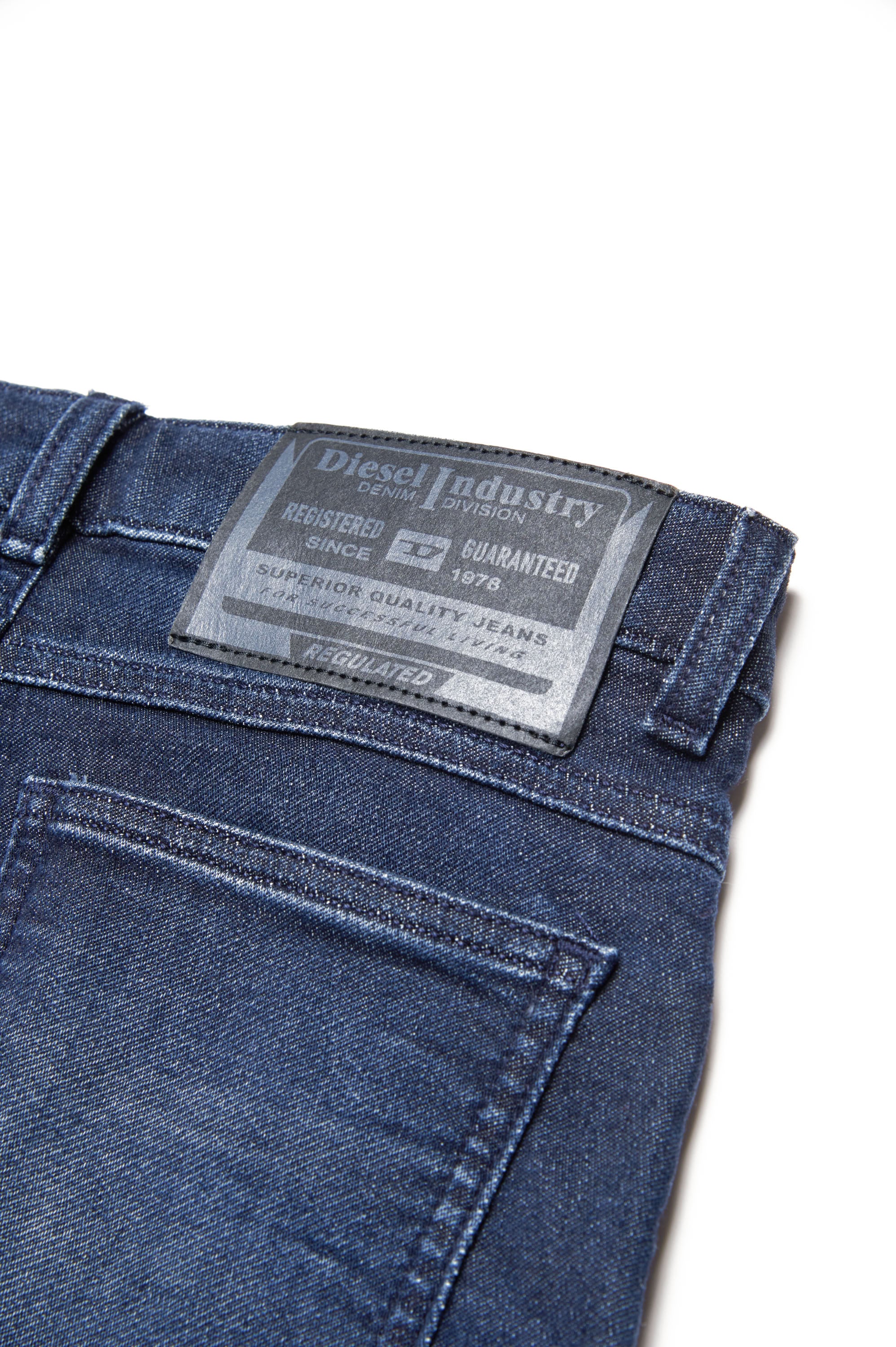 Washed denim trousers - Denim