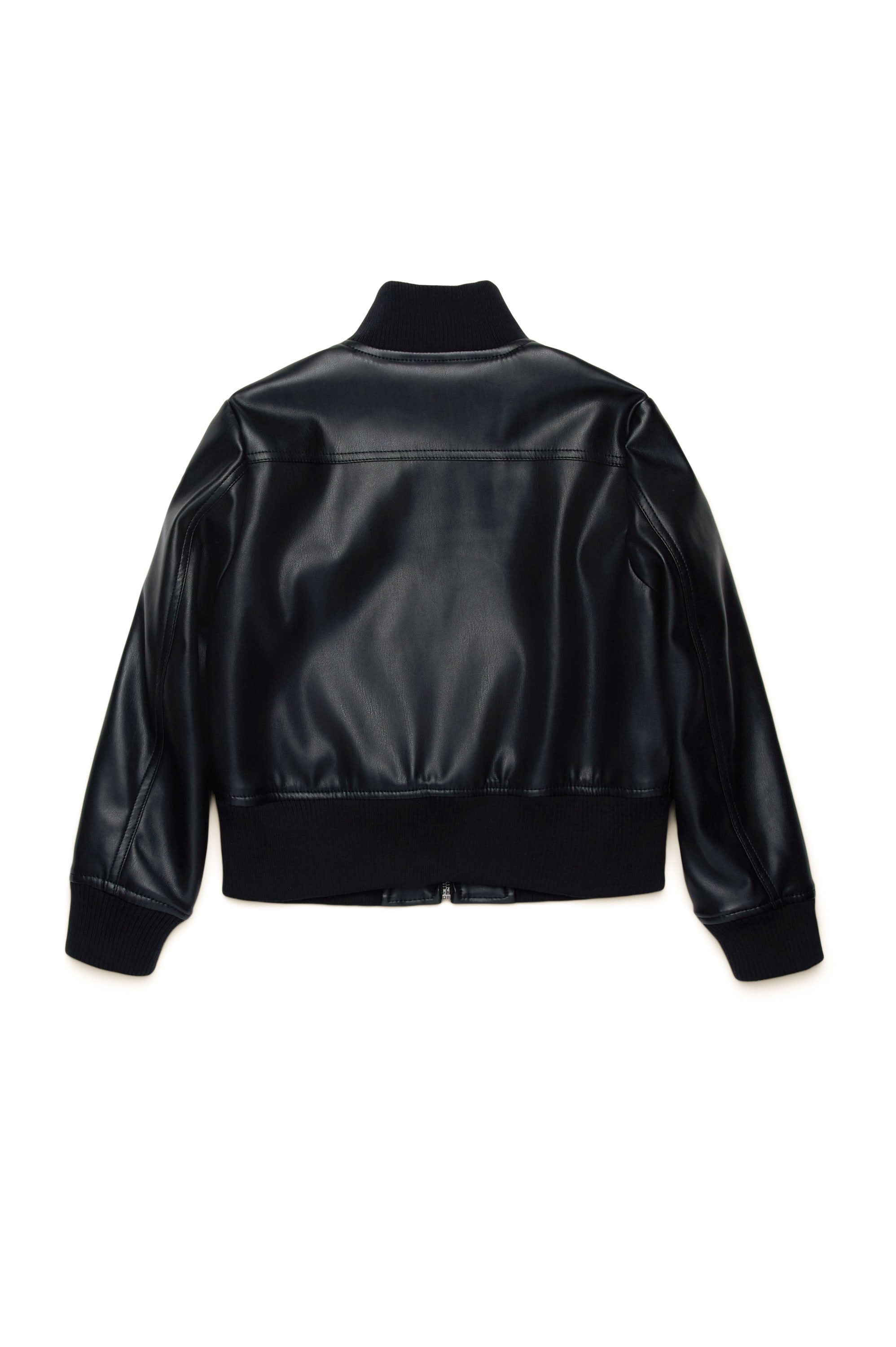 Stand-up collar jacket with zip - Nero