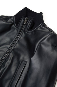 Stand-up collar jacket with zip - Nero