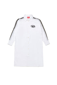 Dress with printed logo - Bianco