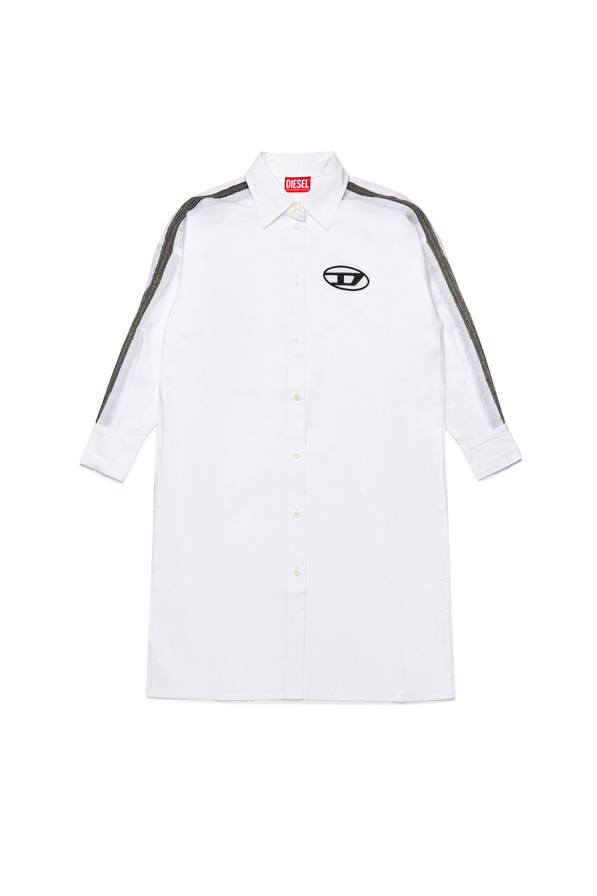 Dress with printed logo - Bianco