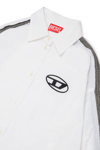 Dress with printed logo - Bianco