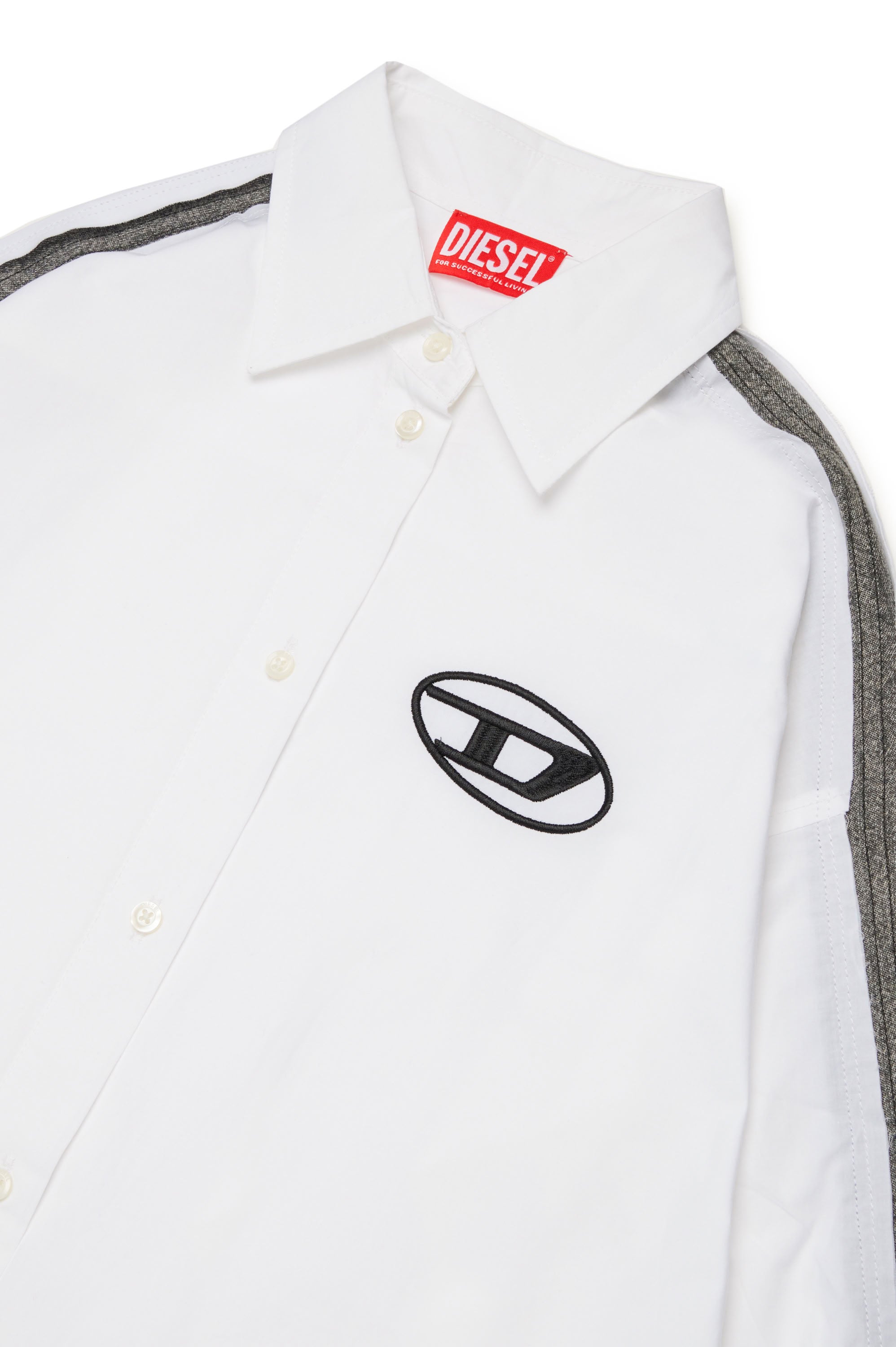 Dress with printed logo - Bianco