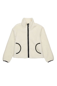 Stand-up collar jacket with zip - Vapourous Gray