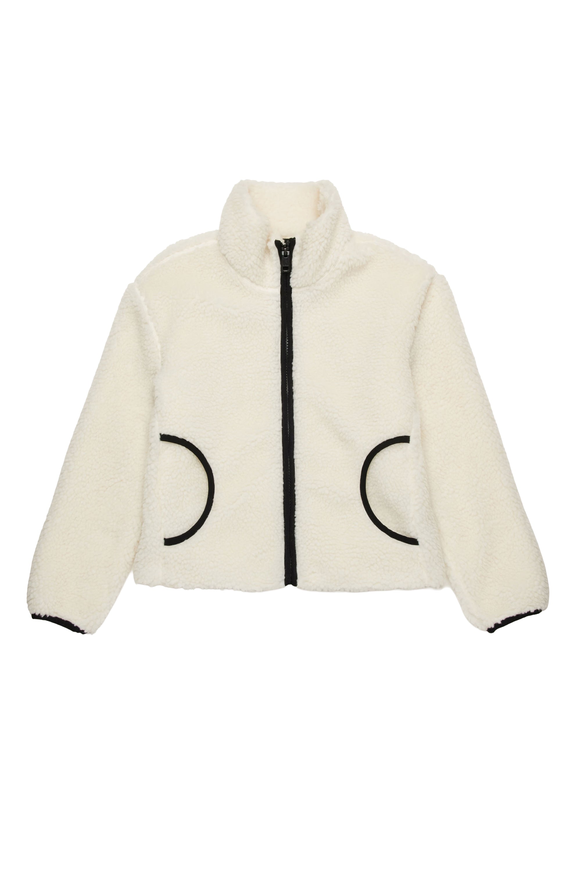 Stand-up collar jacket with zip - Vapourous Gray