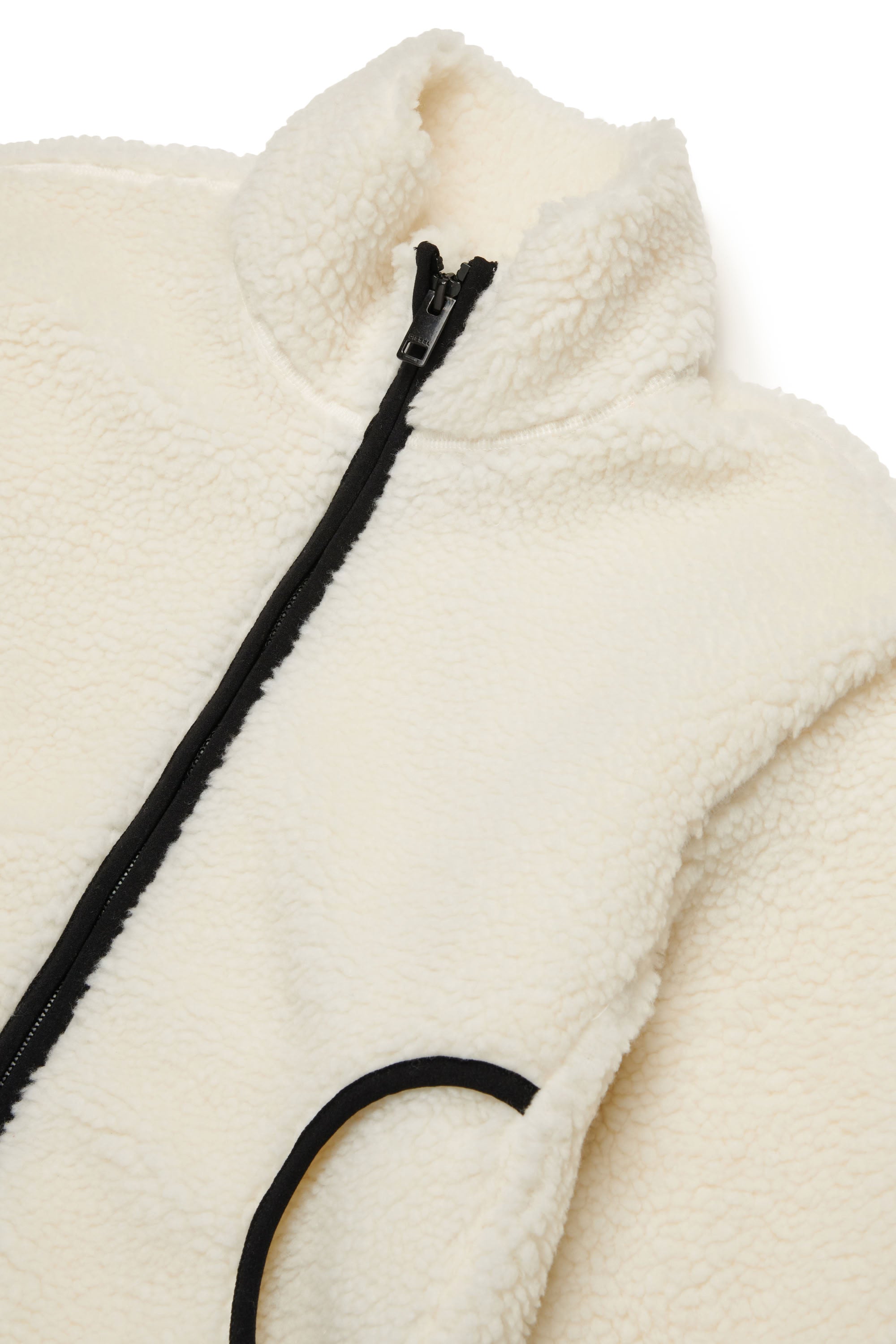 Stand-up collar jacket with zip - Vapourous Gray