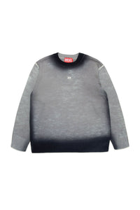 Washed wool jumper - Nero