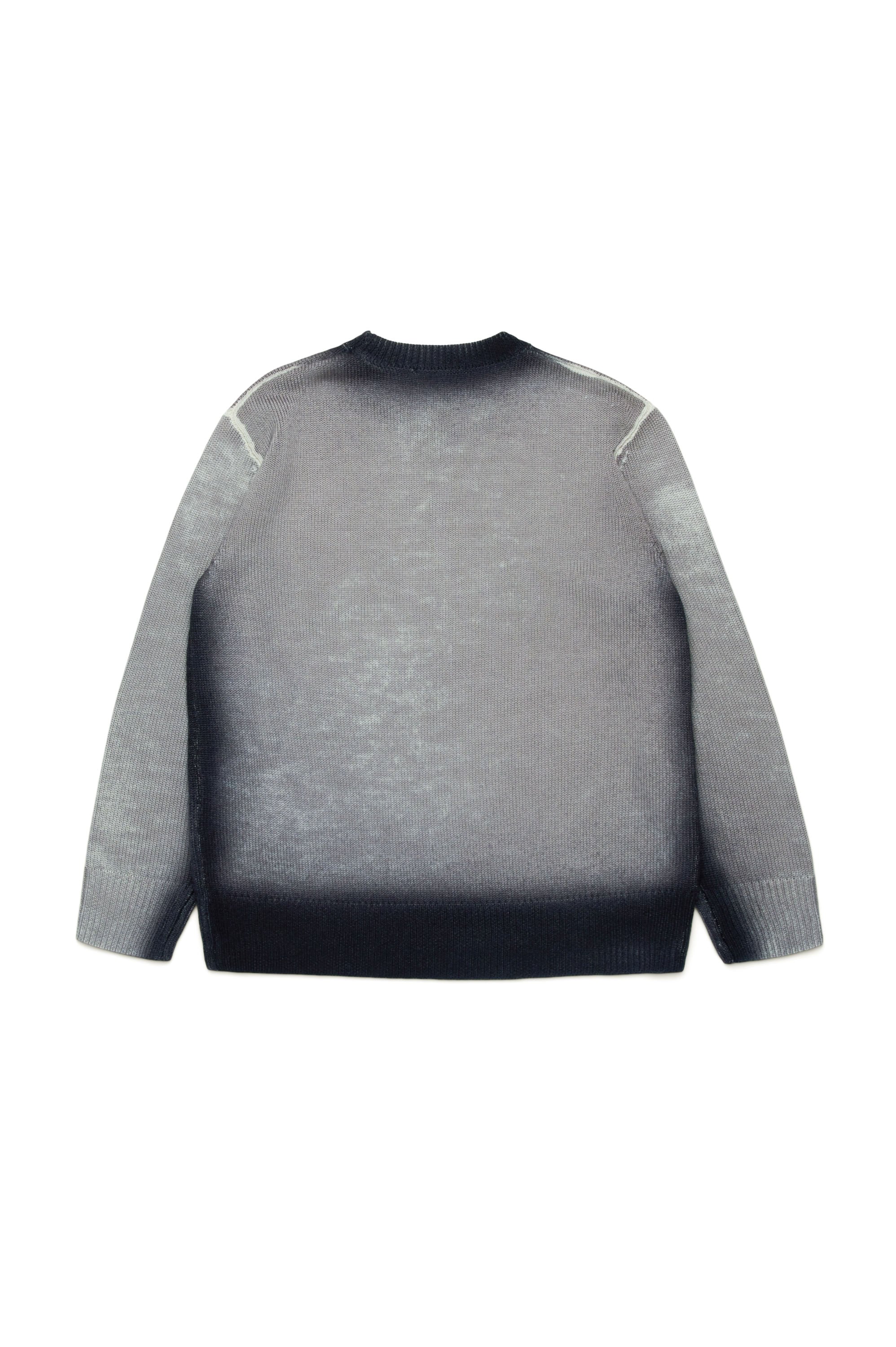 Washed wool jumper - Nero