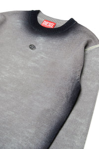 Washed wool jumper - Nero