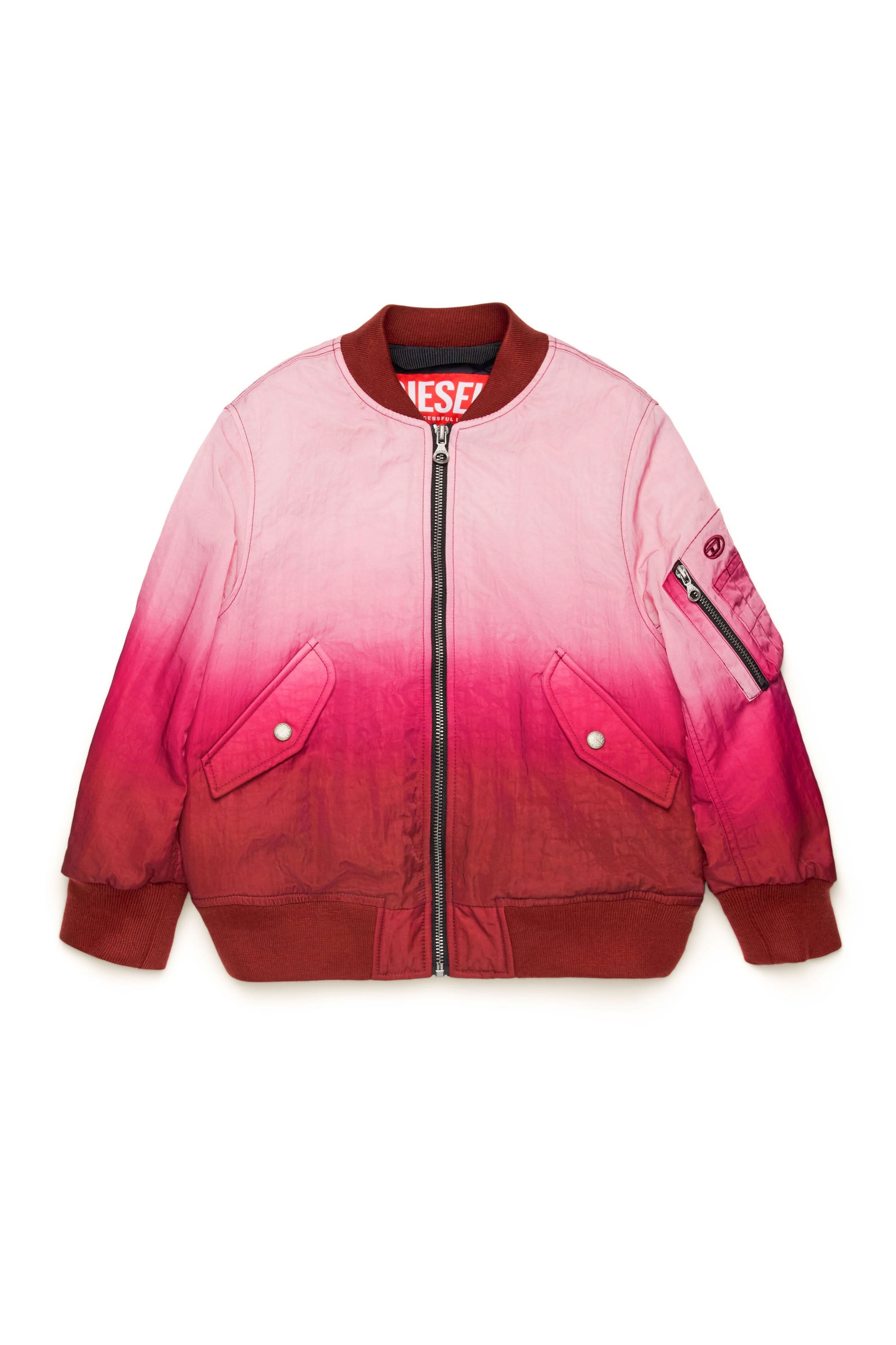 Washed and zipped jacket - New Red