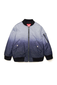 Veste délavée et zippée - Nero