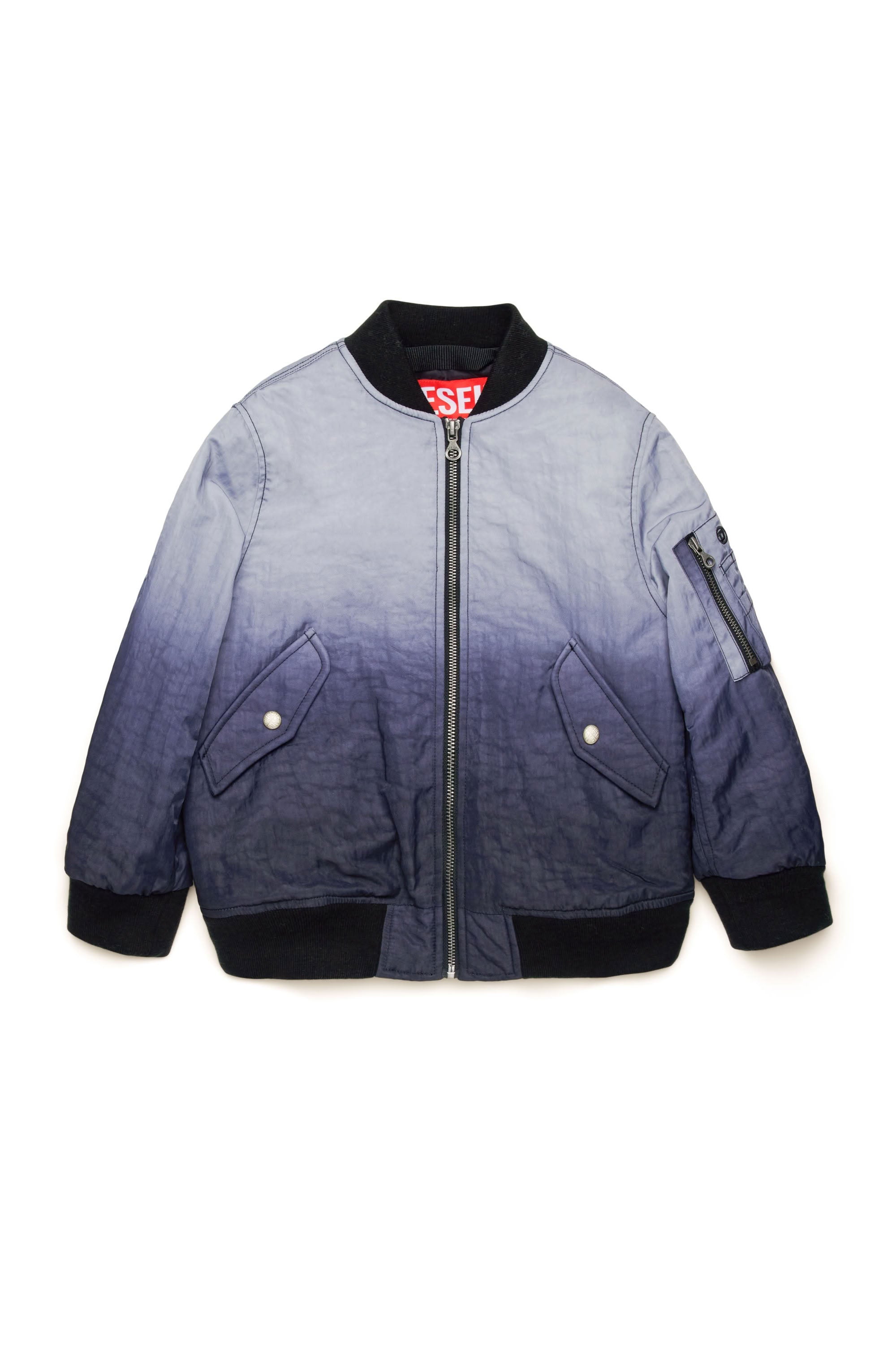Veste délavée et zippée - Nero
