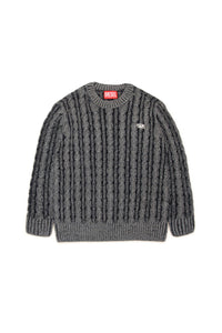 Jacquard-print knitted jumper - Nero