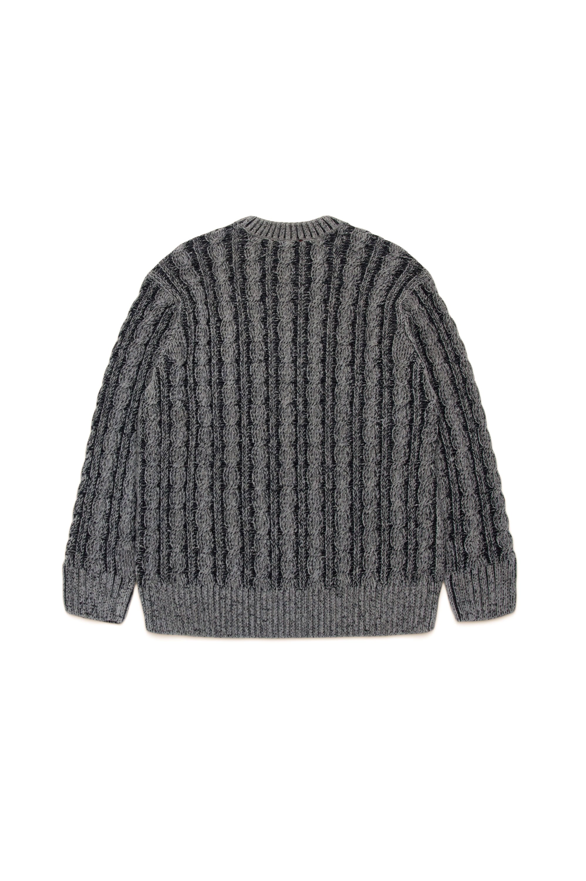 Jacquard-print knitted jumper - Nero