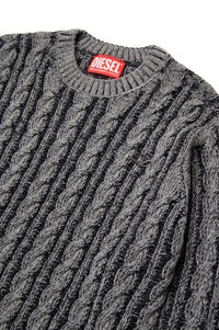 Jacquard-print knitted jumper - Nero