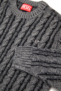 Jacquard-print knitted jumper - Nero