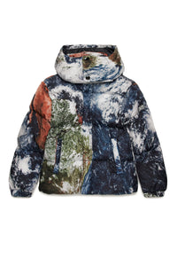 Doudoune courte à capuche - Multicolor