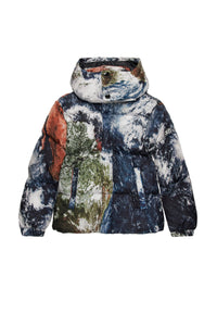 Short hooded jacket - Multicolor